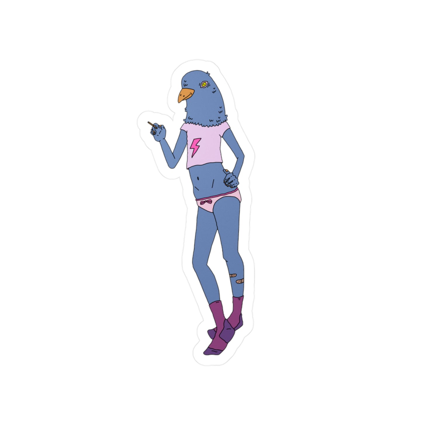 Standing Pigeon Sticker