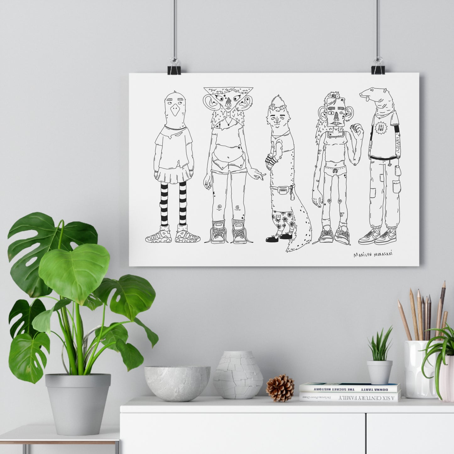 Who Invited Them Art Print