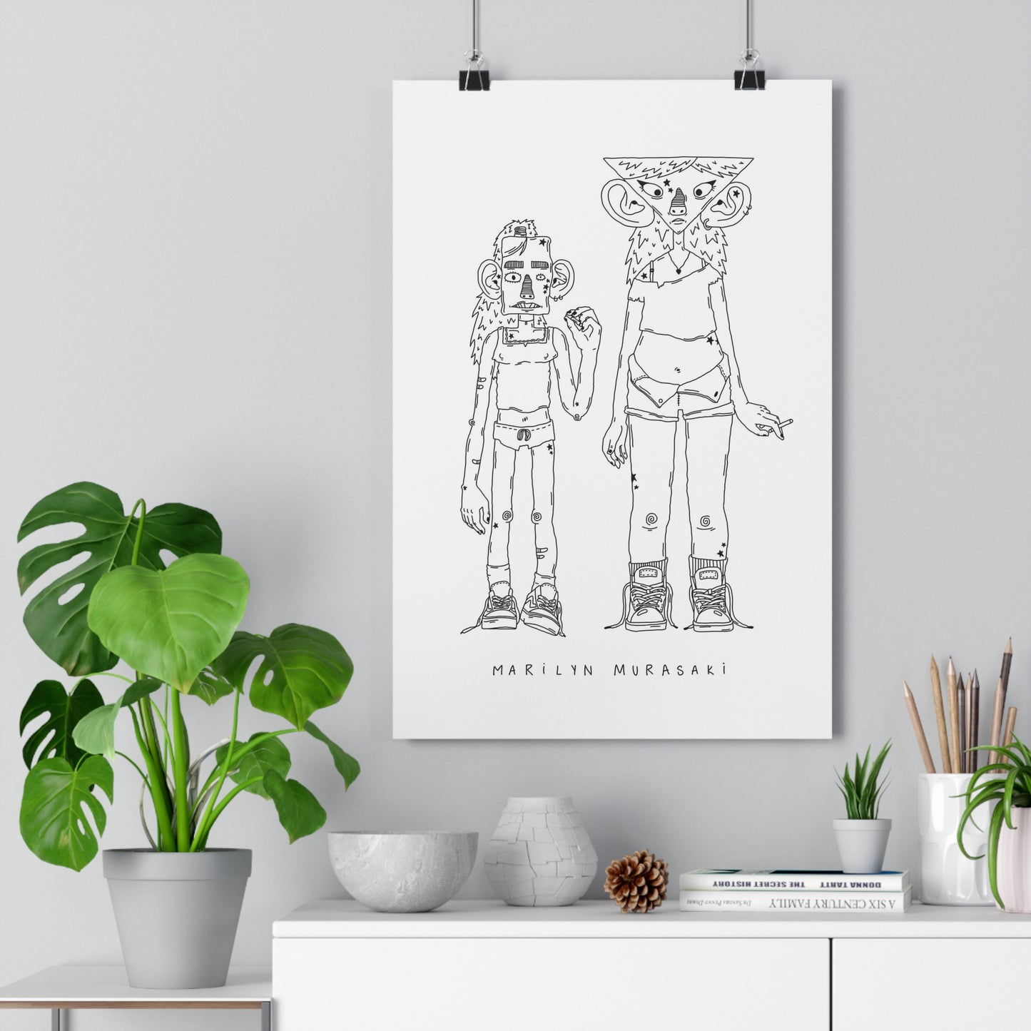 Two Friends Art Print