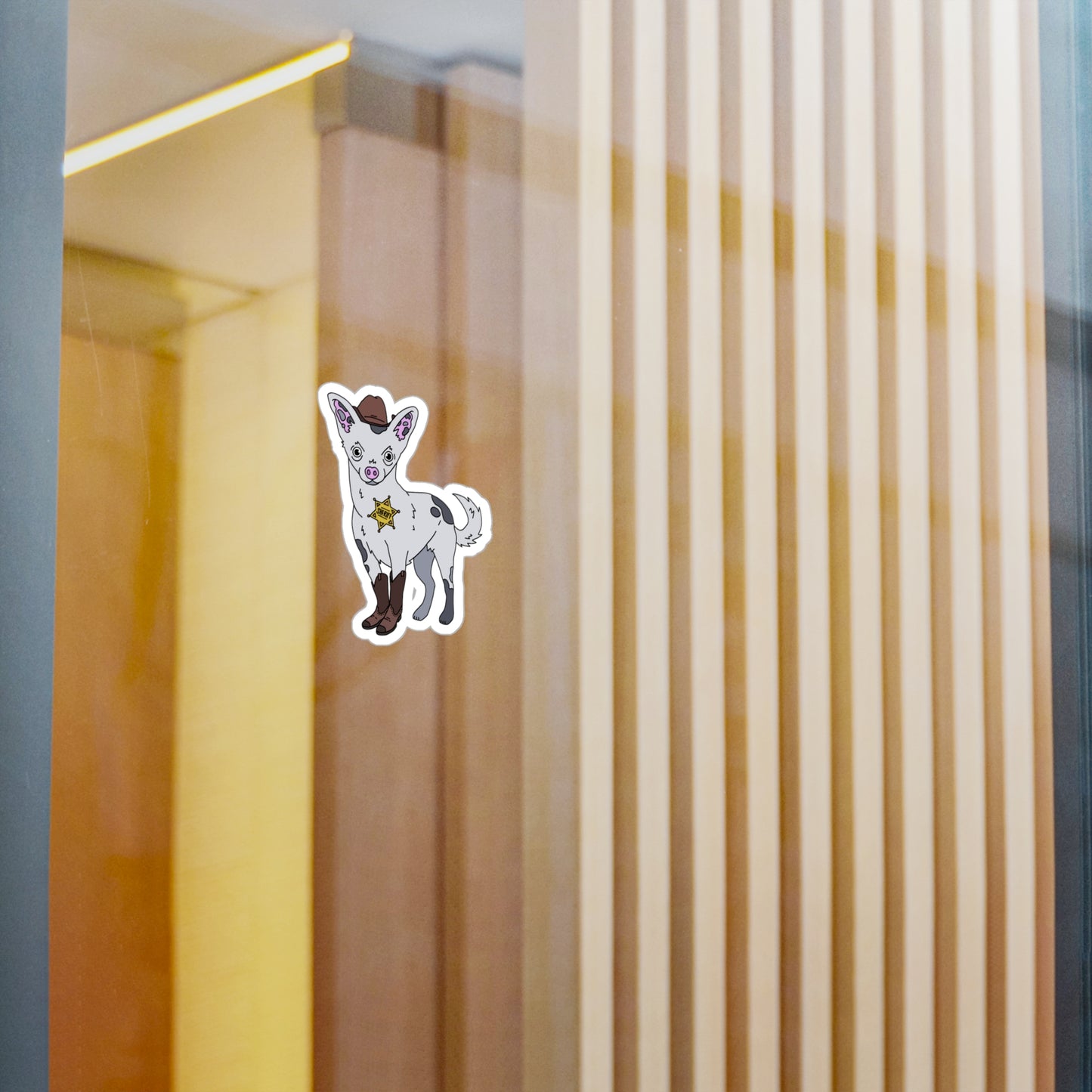 Gracie as the Sheriff Sticker