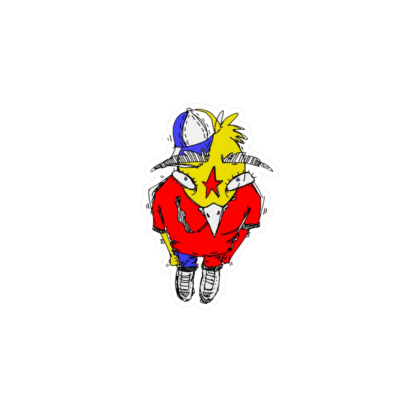 Smoking Bird Sticker