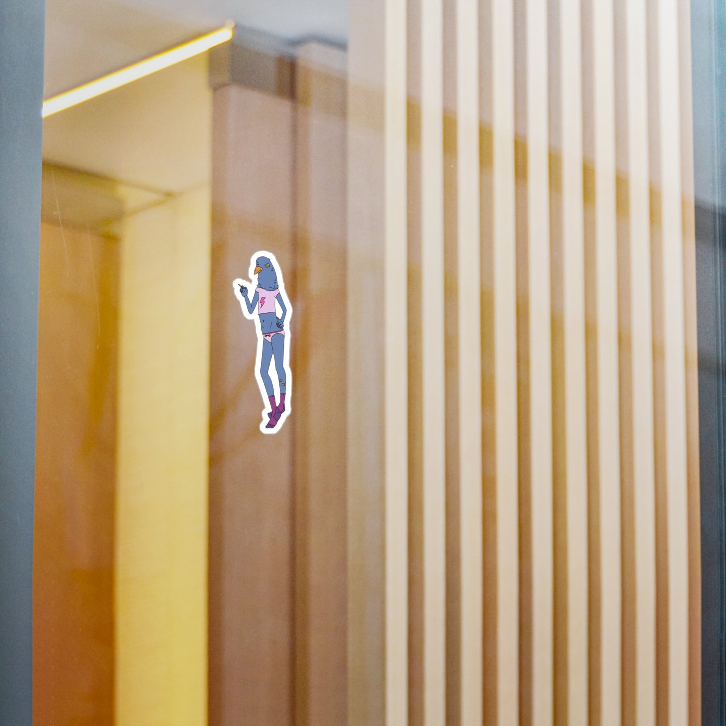 Standing Pigeon Sticker