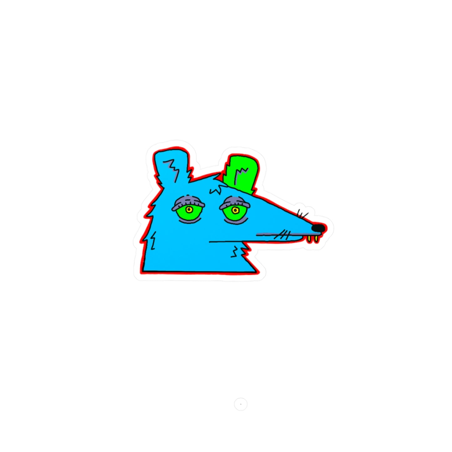 Neon Rat Sticker