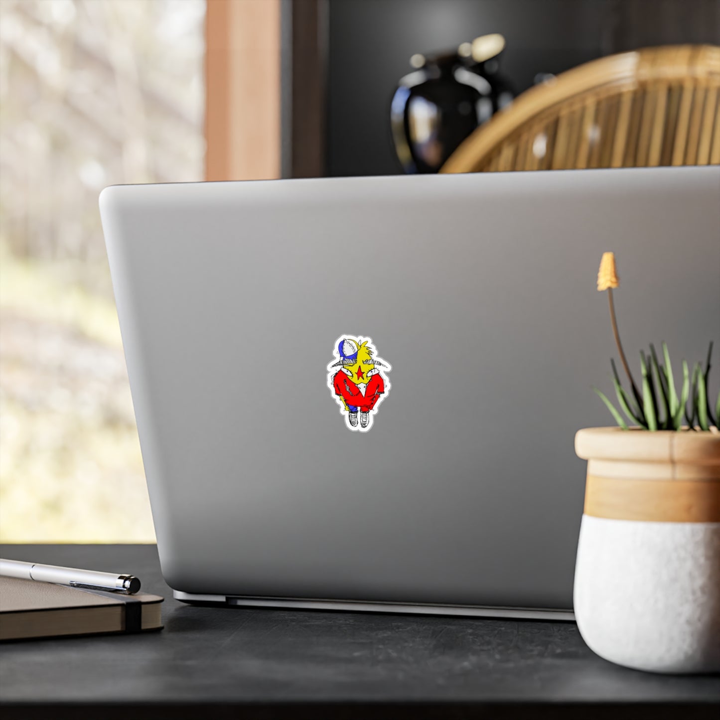 Smoking Bird Sticker