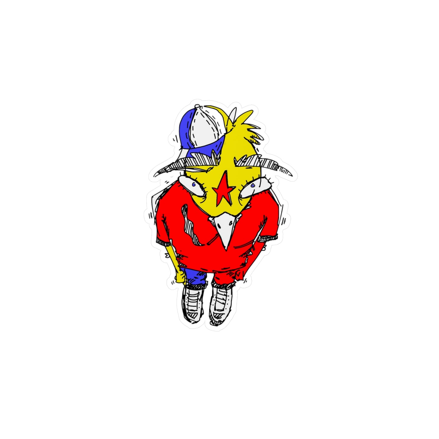 Smoking Bird Sticker