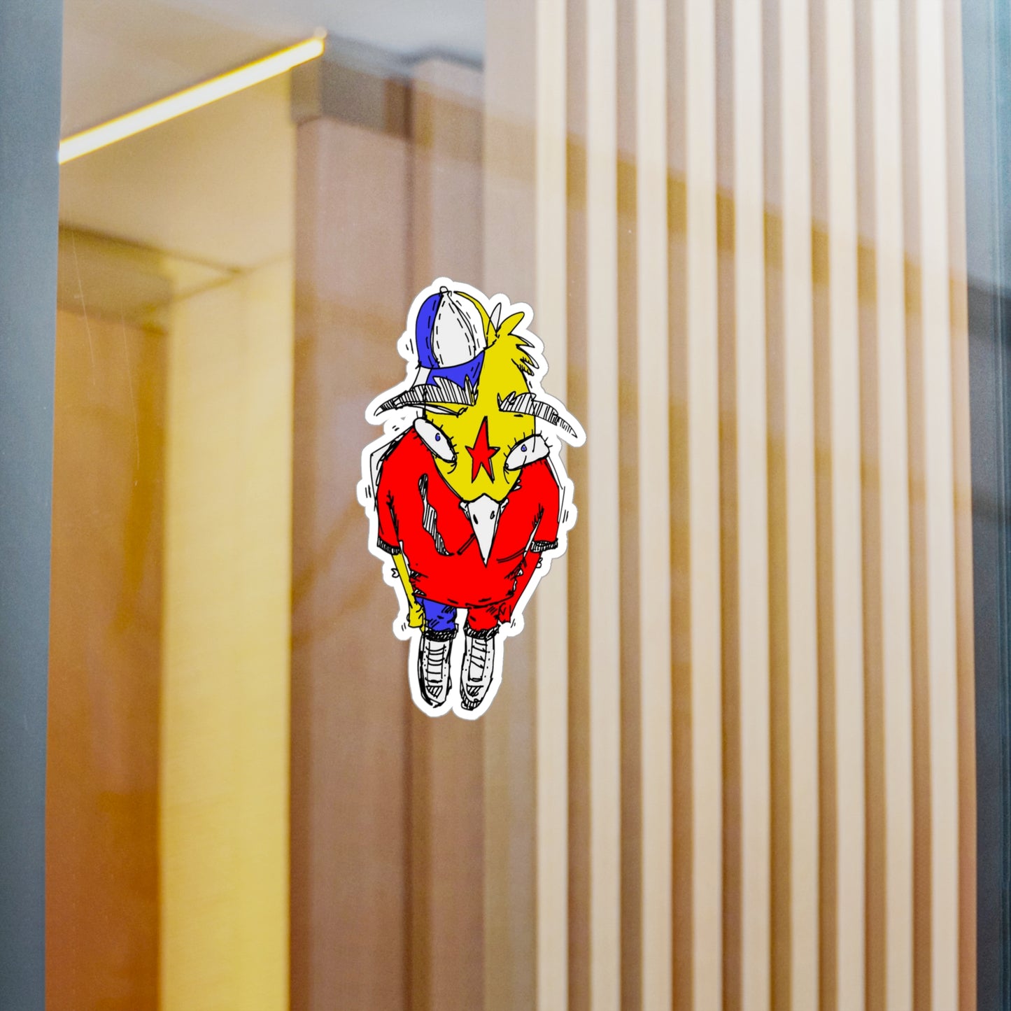 Smoking Bird Sticker