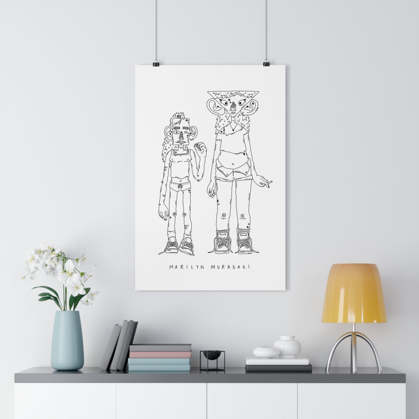 Two Friends Art Print