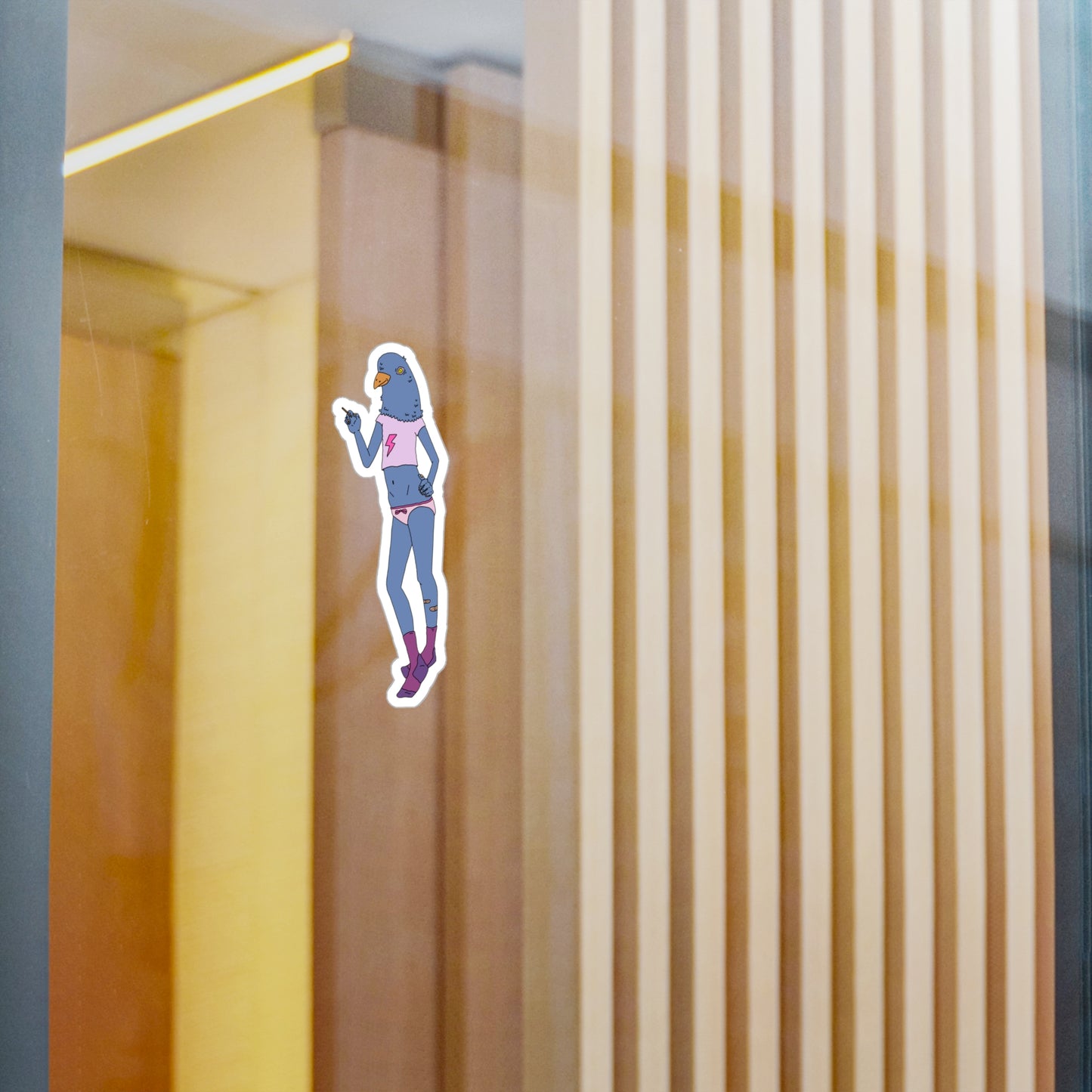 Standing Pigeon Sticker