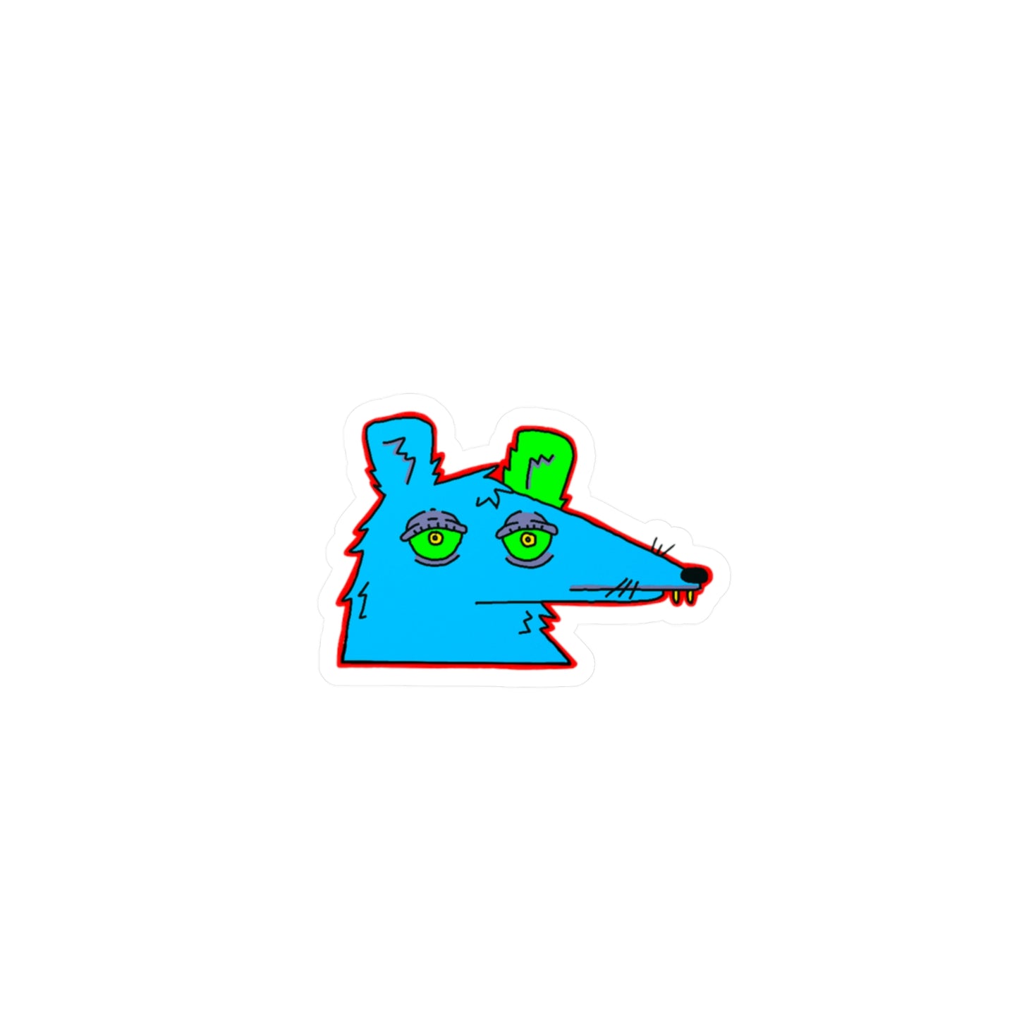 Neon Rat Sticker