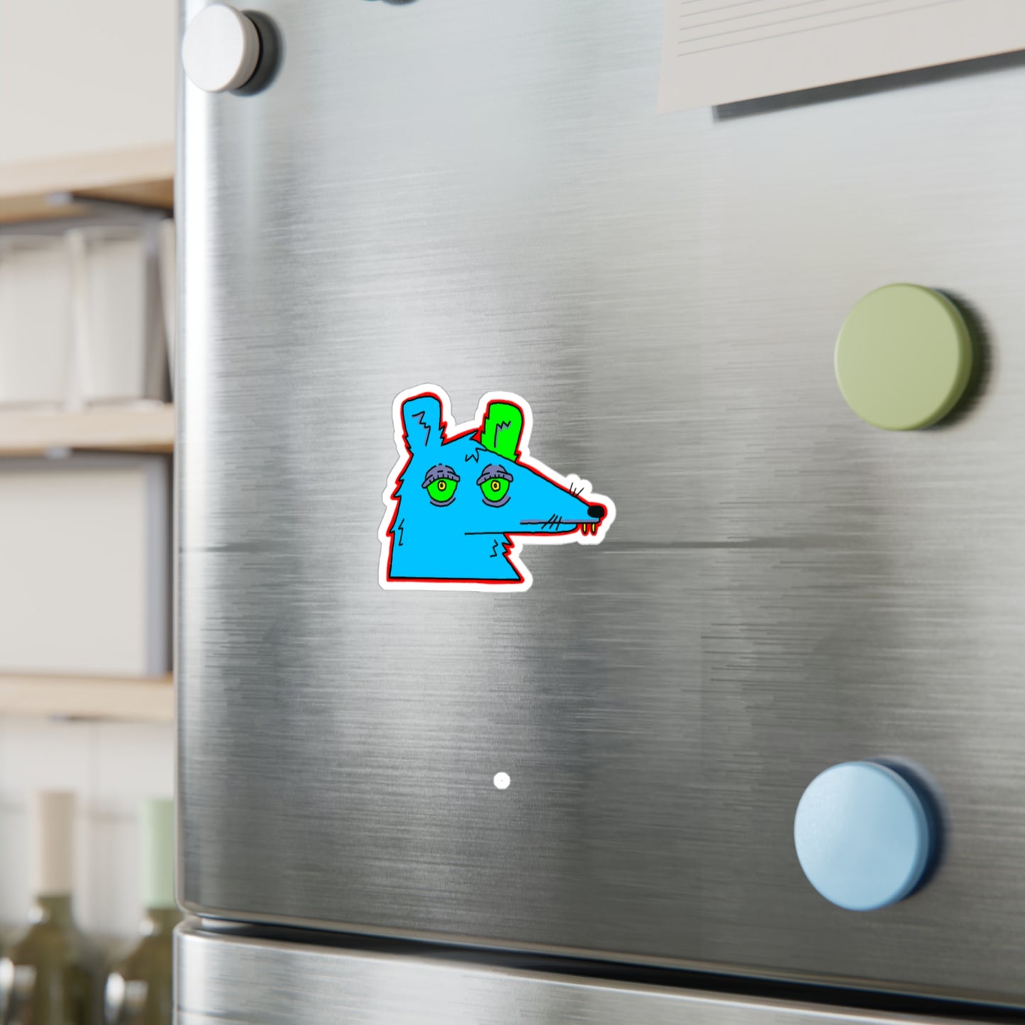 Neon Rat Sticker