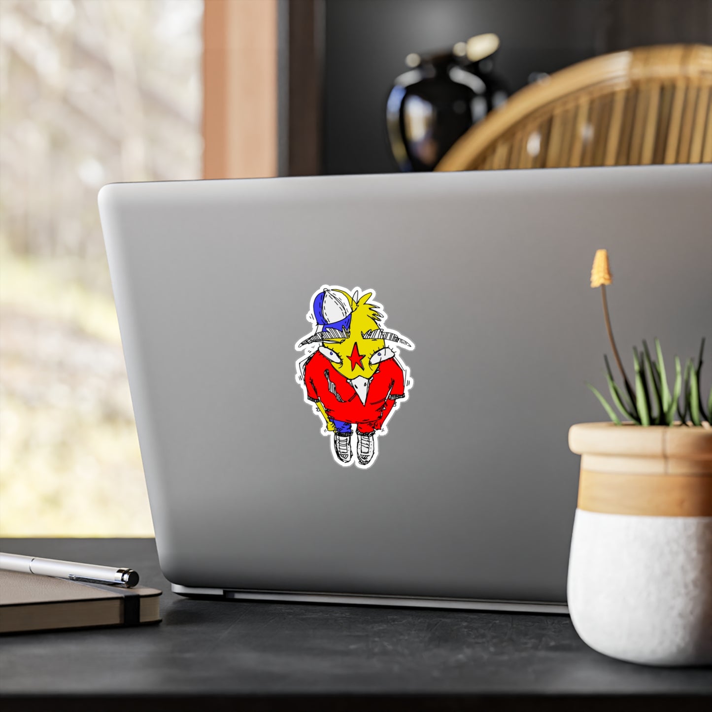 Smoking Bird Sticker