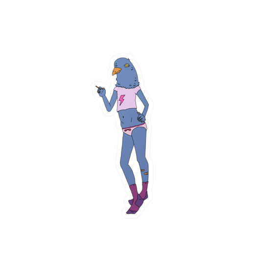 Standing Pigeon Sticker